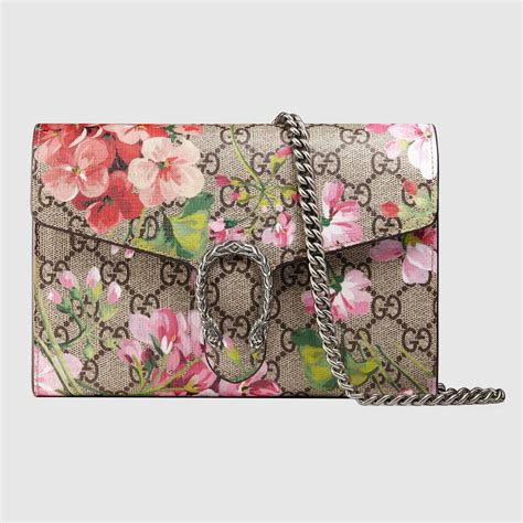 gucci gg blooms dionysus wallet on a chain|gucci wallet with chain strap.